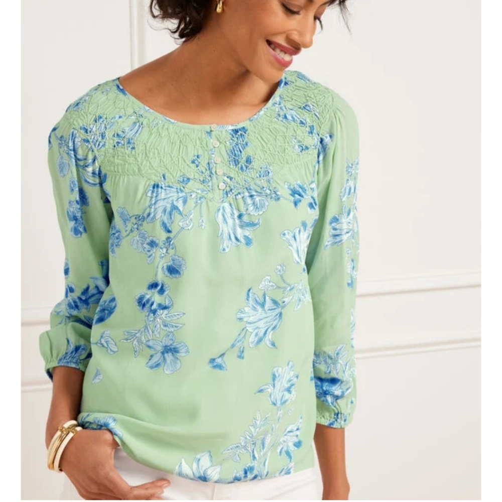 Talbots Floral Blouse
